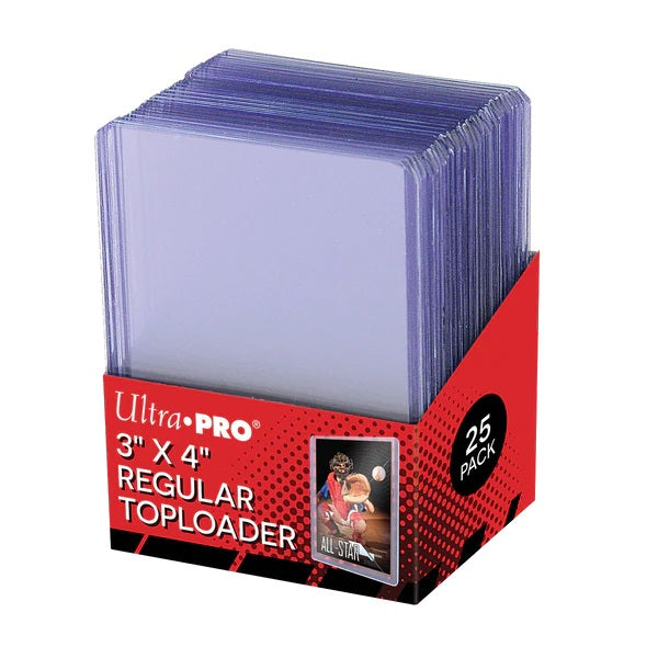 UltraPRO Clear Regular Toploaders (25) for Standard Size Cards