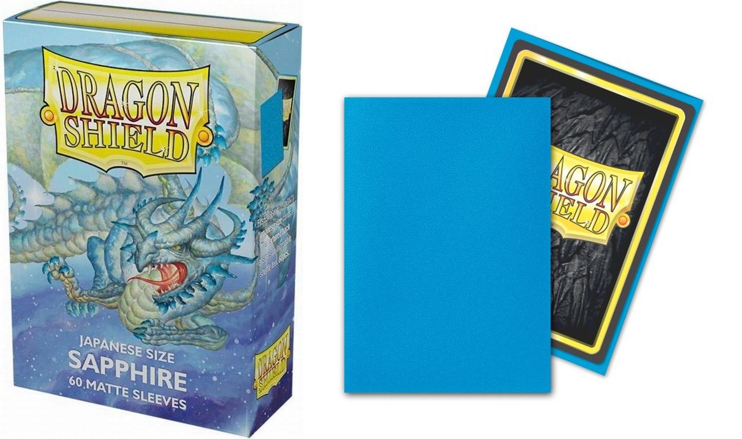 Dragon Shield Japanese Sleeves Matte Sapphire (60Stk/Packung)