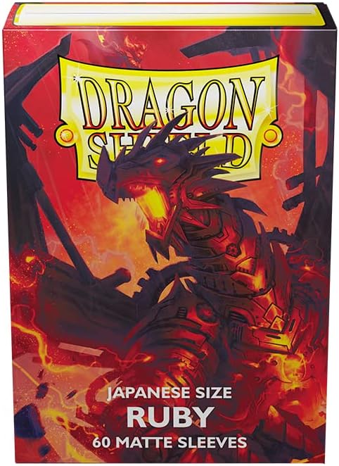 Dragon Shield Japanese Sleeves Matte Ruby (60Stk/Packung)