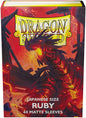 Dragon Shield Japanese Sleeves Matte Ruby (60Stk/Packung)